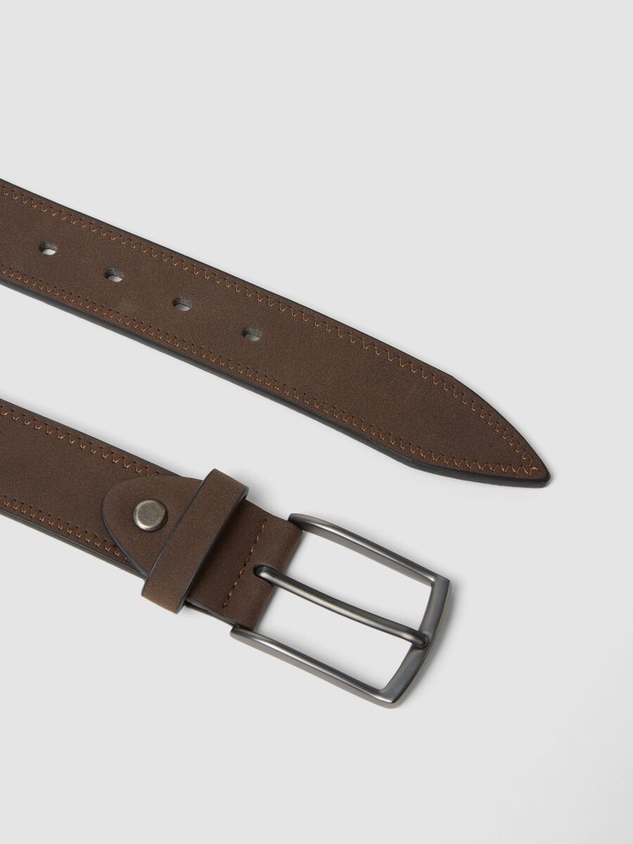Brown belt with pin buckle_1