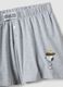 Blue and grey pure cotton short pyjamas with Peanuts print_5