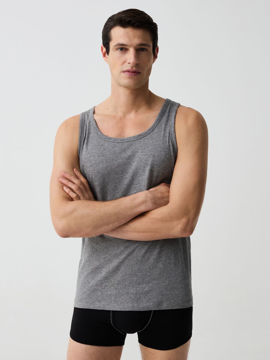 Two-pack racerback vests with round neckline_1