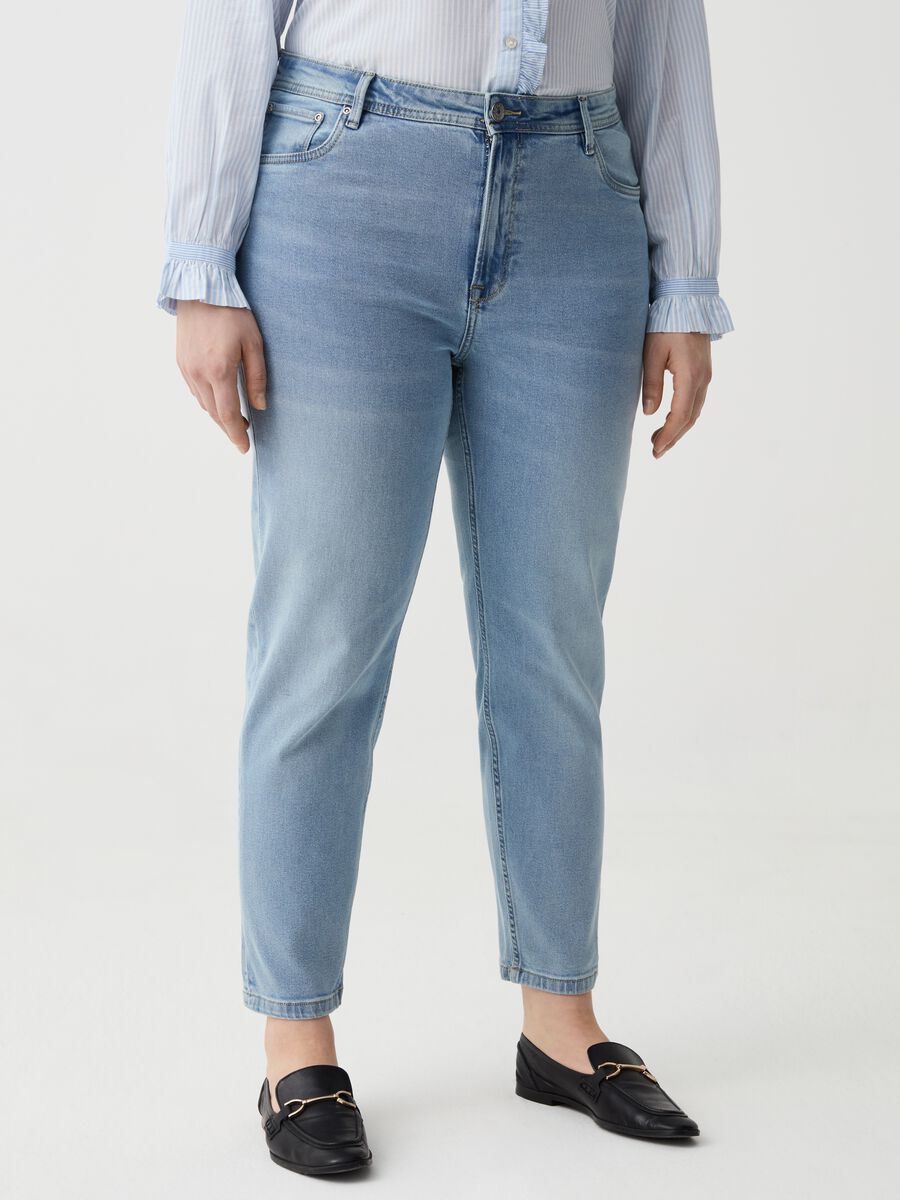 Curvy mum-fit cropped jeans_1