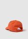 Orange pure cotton kids' baseball cap with patch_1