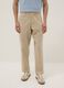 Beige Cargo-Hose in Leinen-Baumwollmix, Regular Fit_1