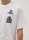 Wei&szlig;es Jungen-T-Shirt mit PlayStation-Logo aus reiner Baumwolle, Relaxed Fit_2