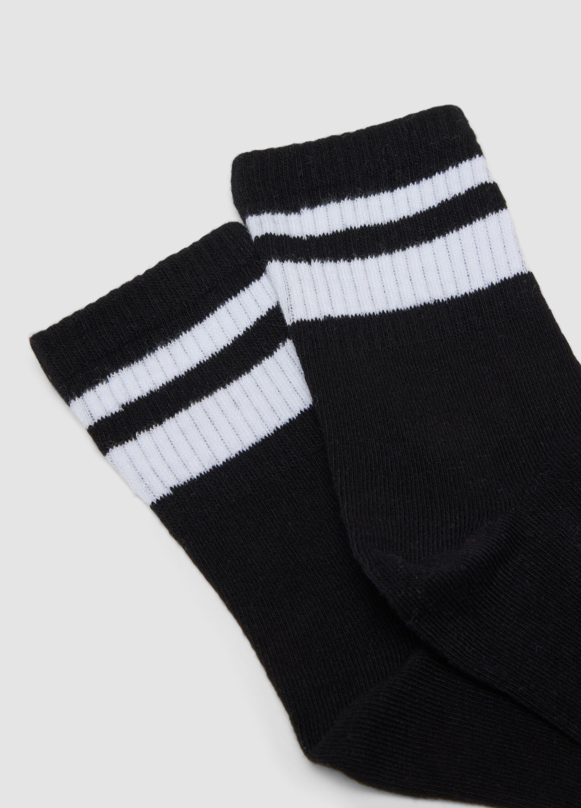 2-pack of multicolour midi socks in stretch organic cotton