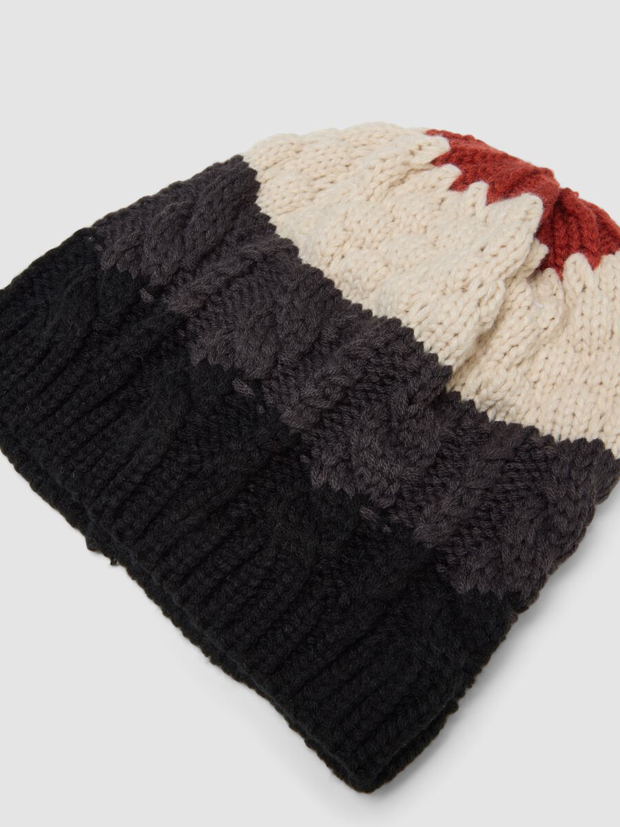 Beanie multicolor in maglia_1
