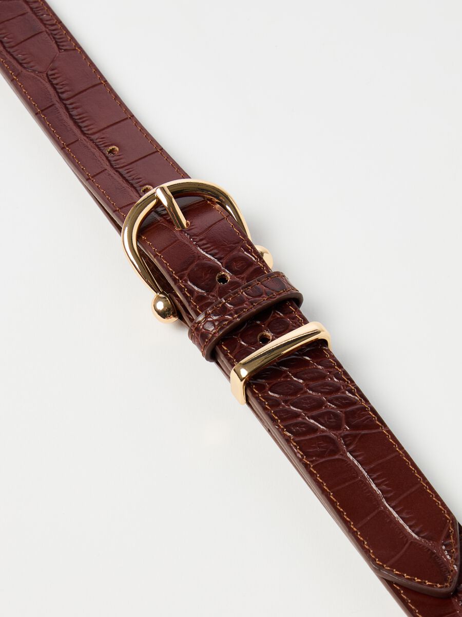Textured leather belt_1