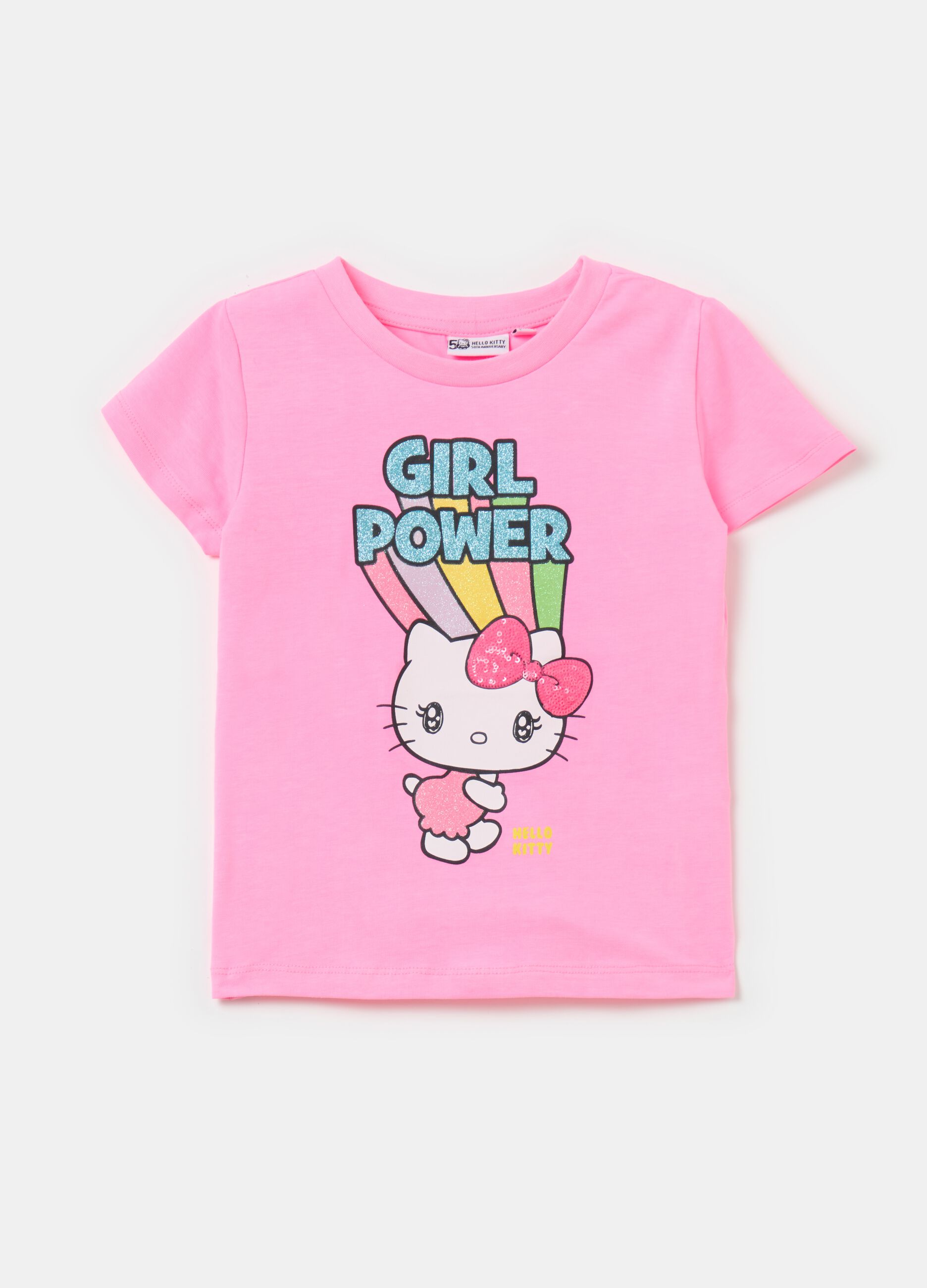Camiseta con estampado de Hello Kitty y lentejuelas