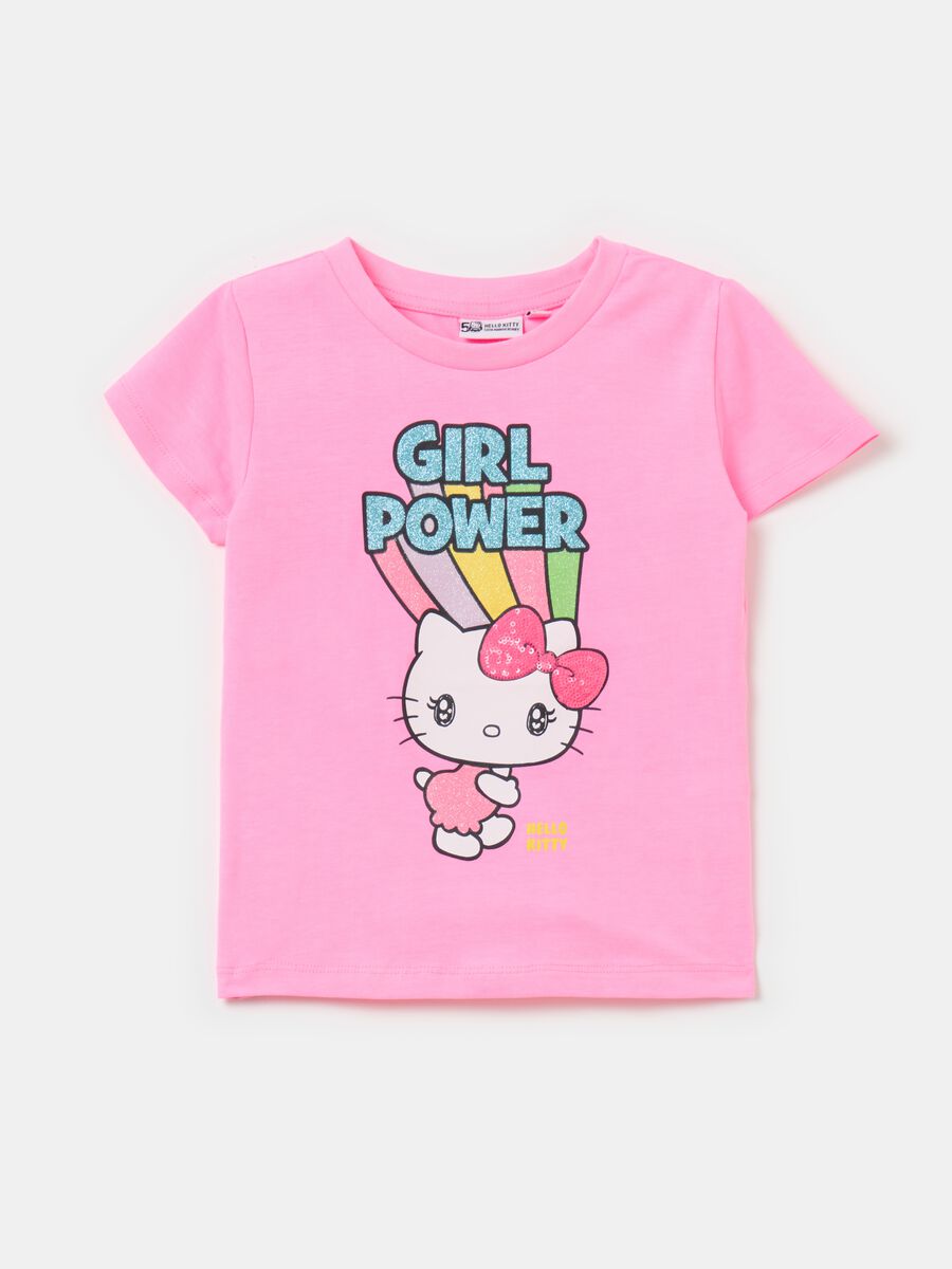 Camiseta con estampado de Hello Kitty y lentejuelas_0