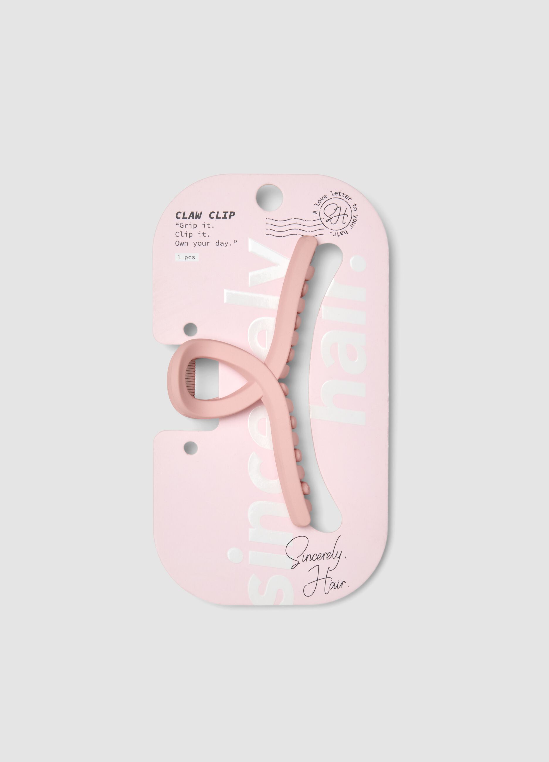 SINCERELY HAIR Pink Claw Clip