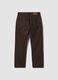 Brown pure cotton straight-fit jeans_5