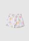Shorts en coton blanc pour fille avec imprim&eacute;s_1