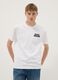 Wei&szlig;es T-Shirt aus reiner Baumwolle mit kurzen &Auml;rmeln, Regular Fit_0