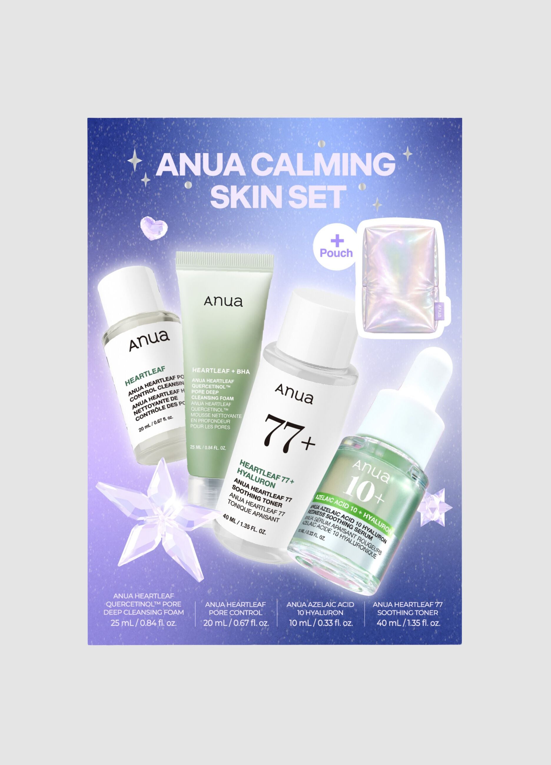 Anua Holiday Calming Skin Set: &Alpha;&phi;&rho;ώ&delta;&epsilon;&sigmaf; &Kappa;&alpha;&theta;&alpha;&rho;&iota;&sigma;&tau;&iota;&kappa;ό 25 ml, &Kappa;&alpha;&theta;&alpha;&rho;&iota;&sigma;&tau;&iota;&kappa;ό Έ&lambda;&alpha;&iota;&omicron; 20 ml, &Kappa;&alpha;&tau;&alpha;&pi;&rho;&alpha;ϋ&nu;&tau;&iota;&kappa;ό &Tau;&omicron;&nu;&epsilon;&rho; 40 ml, &Theta;&epsilon;&rho;&alpha;&pi;&epsilon;ί&alpha; 10 ml - &Kappa;&omicron;&rho;&epsilon;ά&tau;&iota;&kappa;&eta; &pi;&epsilon;&rho;&iota;&pi;&omicron;ί&eta;&sigma;&eta;