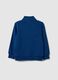Children's regular fit blue full-zip pure cotton sweatshirt_1