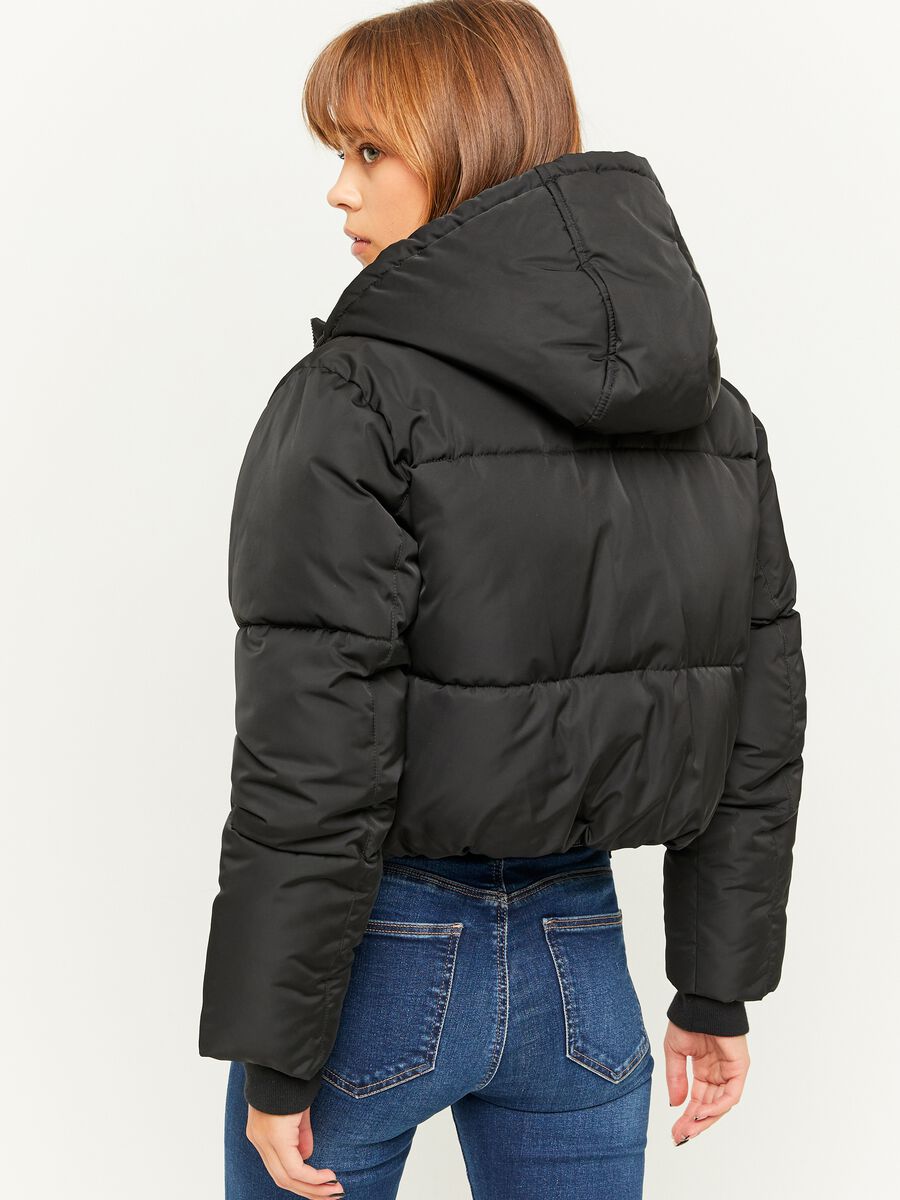 Cropped down jacket with hood_1