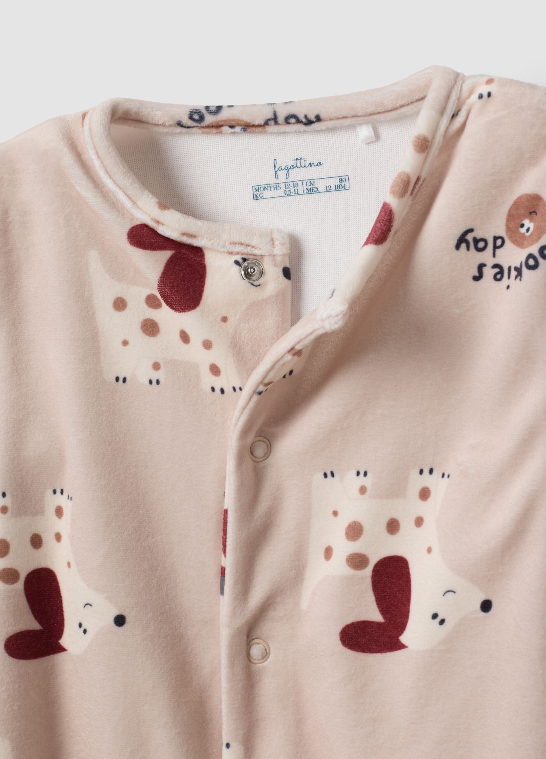 2-pack of multicolour baby sleepsuits with animal print