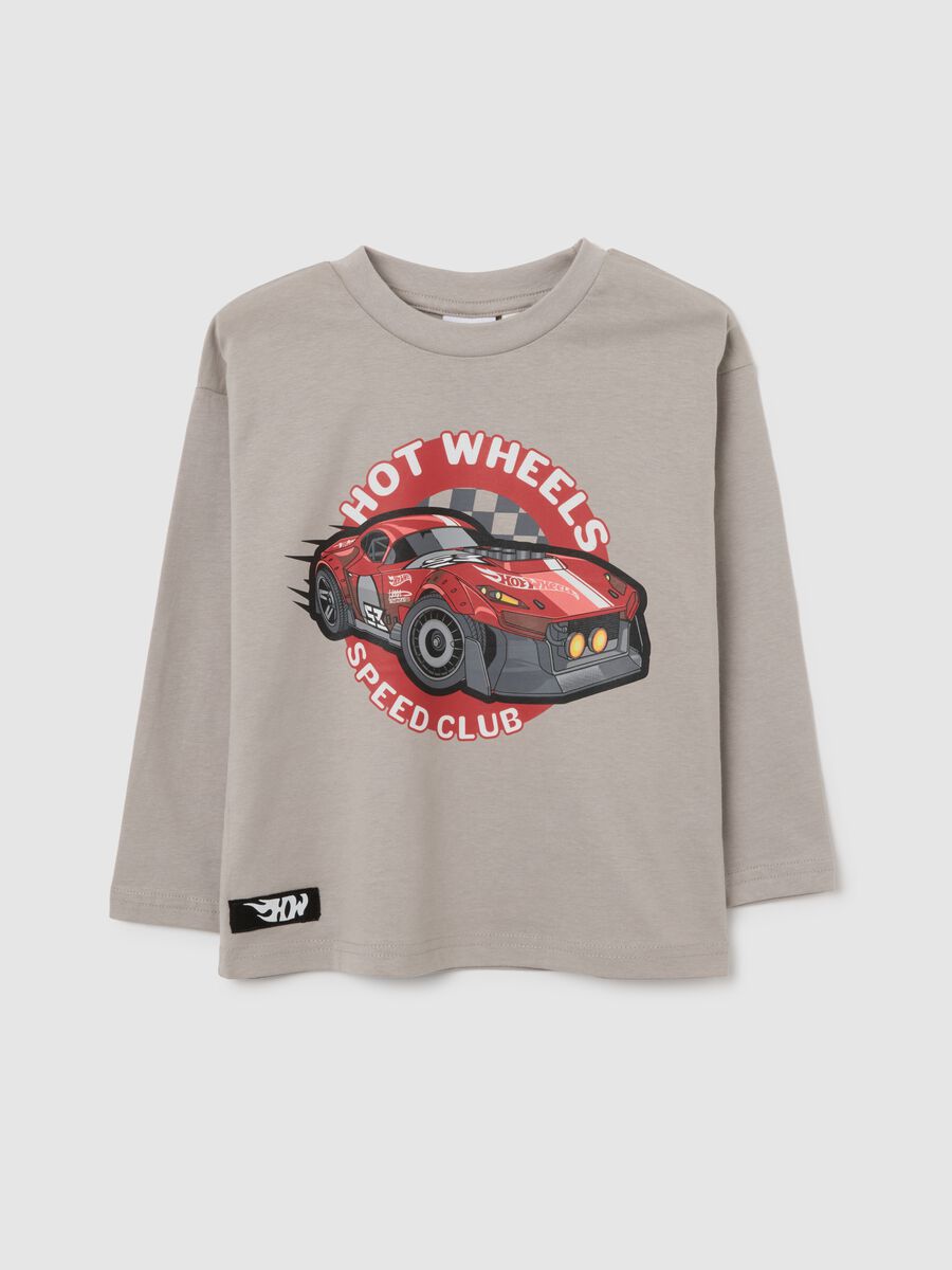 Beige regular fit pure cotton child's T-shirt_0