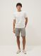 Graue Shorts aus reiner Baumwolle_0