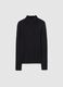 Black Turtleneck Sweater with Fitted Cut_4