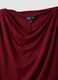 Rotes T-Shirt aus Stretch-Viskose mit drapiertem Ausschnitt_2