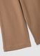 Pantaloni culotte marroni in puro cotone organico per bambina_3