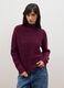 Maglia viola in alpaca e lana elasticizzato girocollo_2