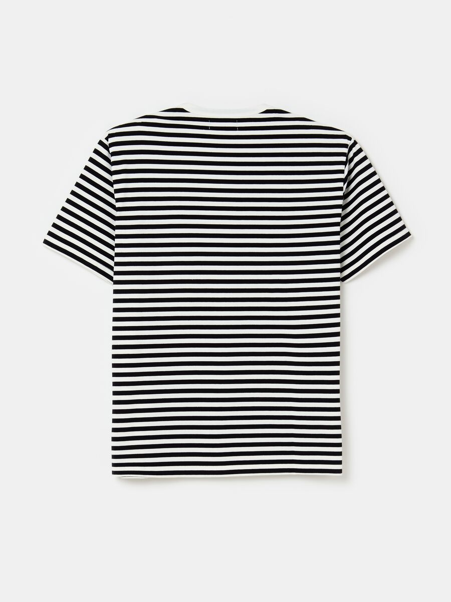 Selection striped T-shirt with round neck_4