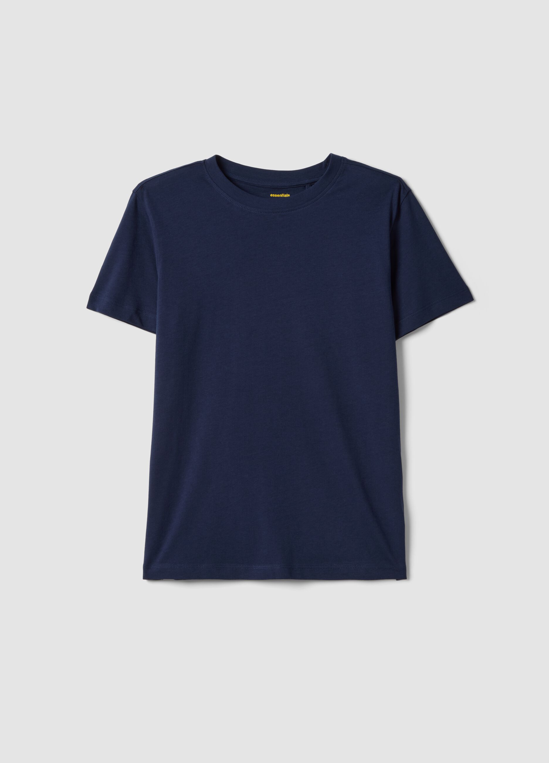 Boys&rsquo; blue pure cotton regular fit T-shirt