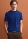 Blue Supima cotton crew-neck T-shirt, regular fit_0