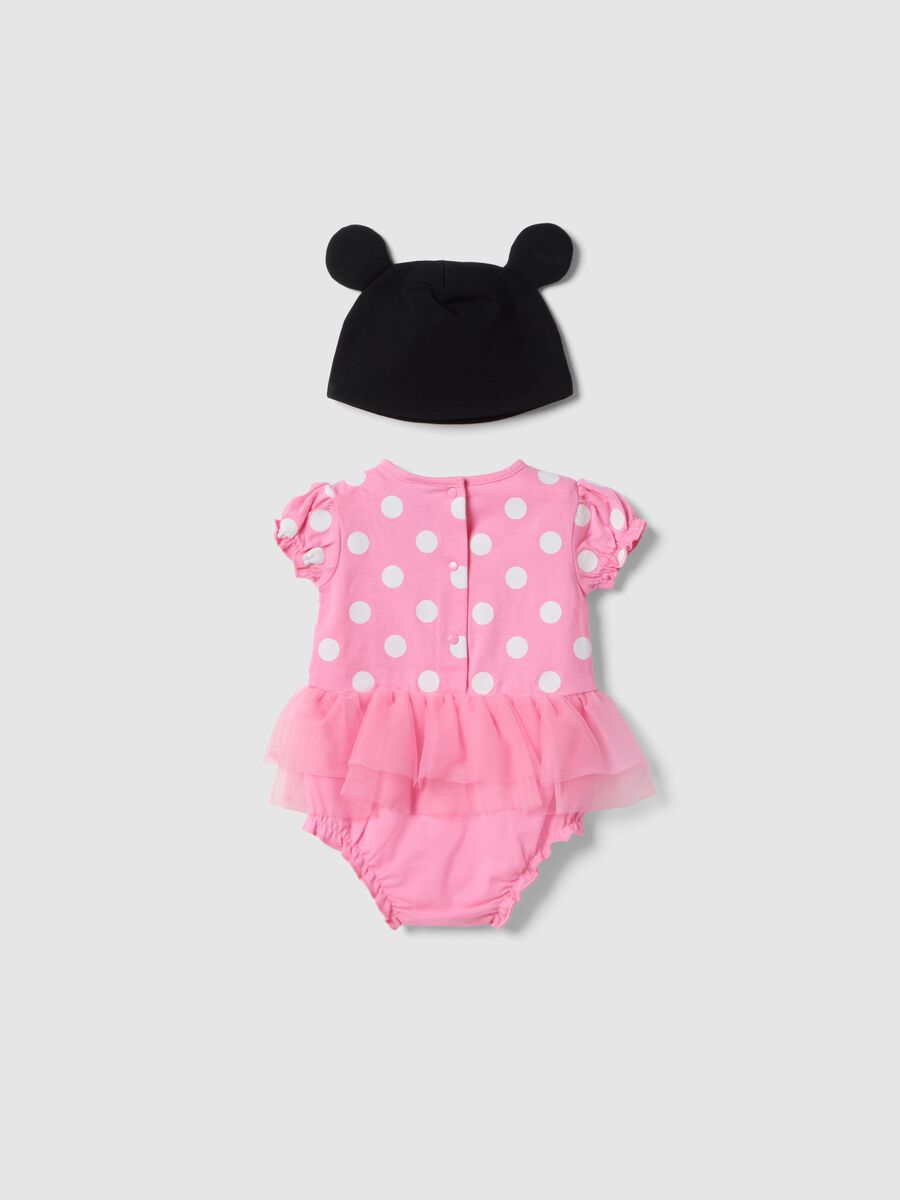 Multicoloured pure cotton Minnie-shaped baby girl set_1