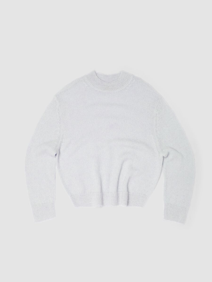 Mohair Crew Neck in Light Beige_0