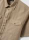 Beige Linen-Cotton Blend Regular Fit Shirt_5