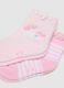 Three-pack of short elasticated cotton socks in multicolour for babies_2