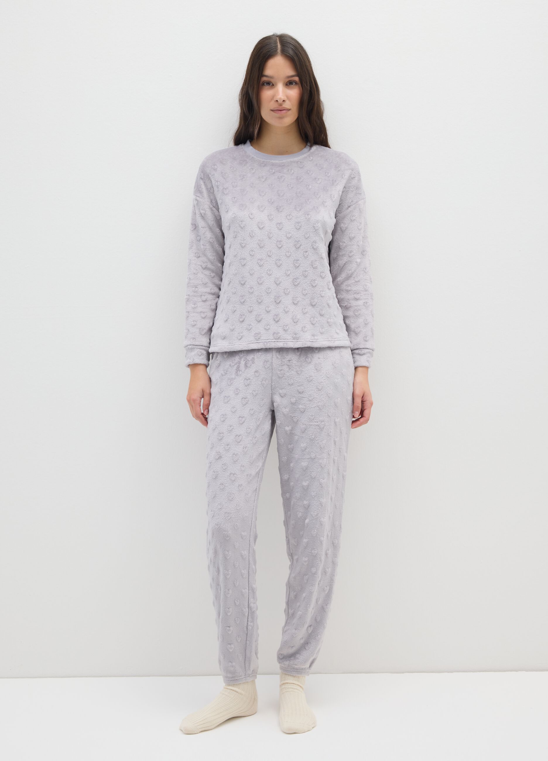 Grey regular fit pyjamas
