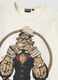 Beige regular fit pure cotton t-shirt with Popeye print_5