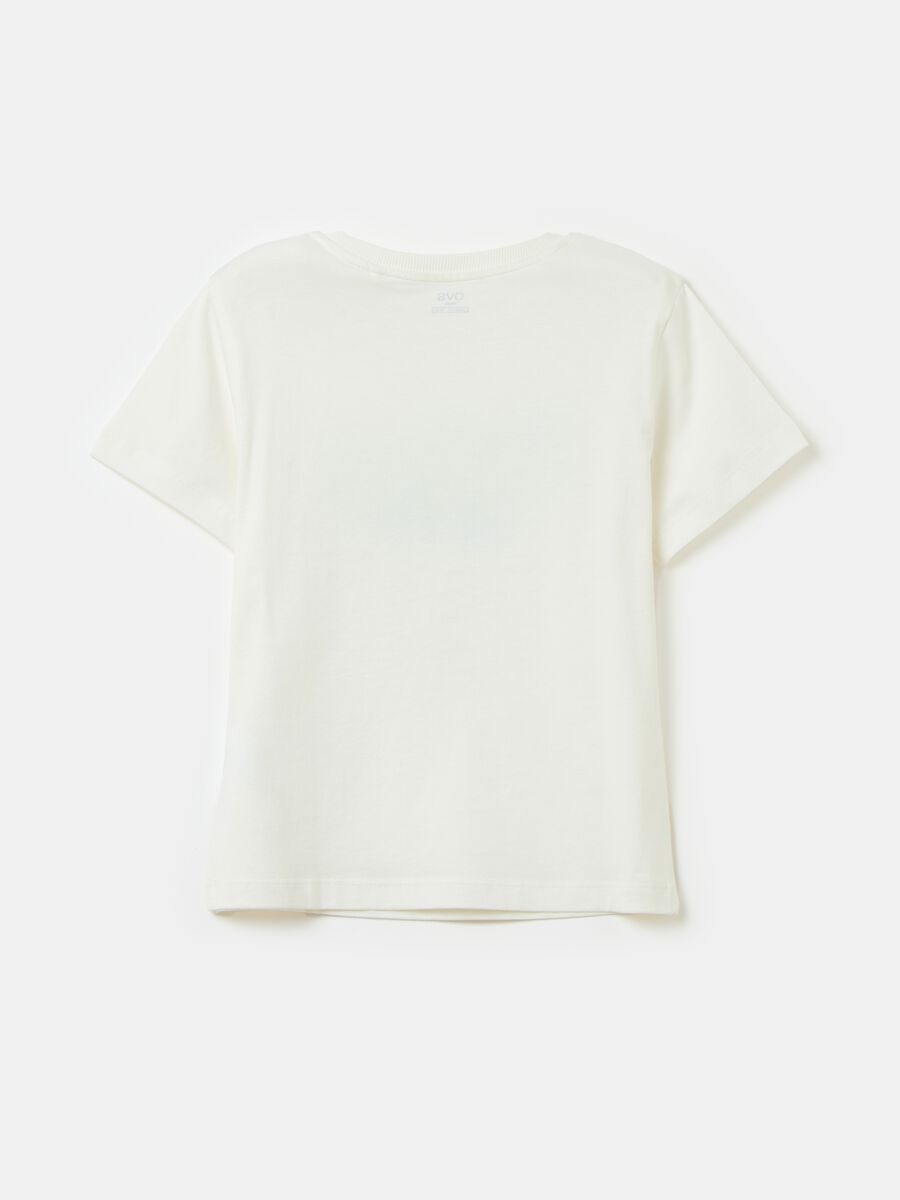 Camiseta de algodón degradado con estampado_1