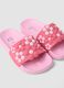 Pink sliders with floral appliqu&eacute;s_1