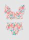 Mehrfarbiger Bikini aus Stretchstoff mit Volants_1