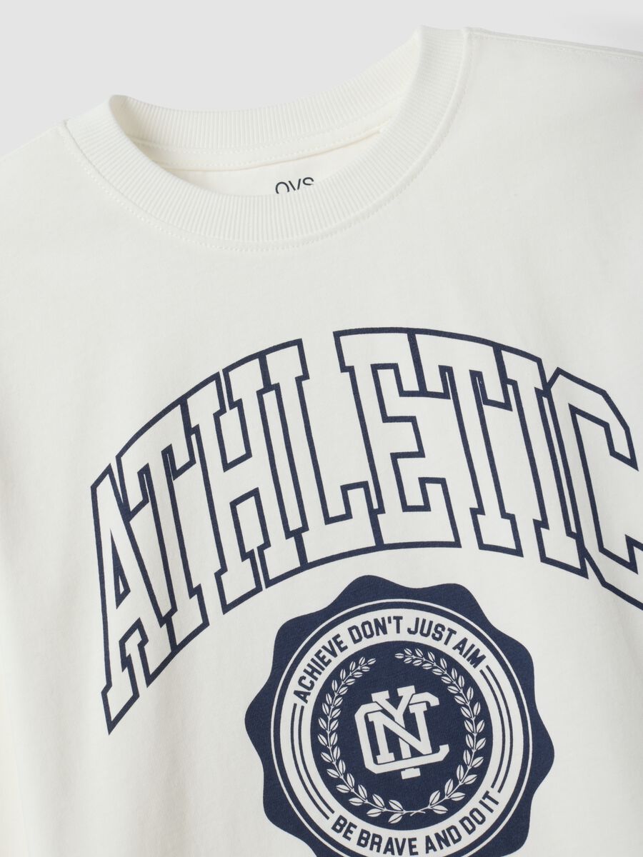 White organic cotton graphic-print T-shirt for boys_2