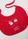 Baby Girl's Christmas Bib Pack in Multicolour Pure Cotton_2