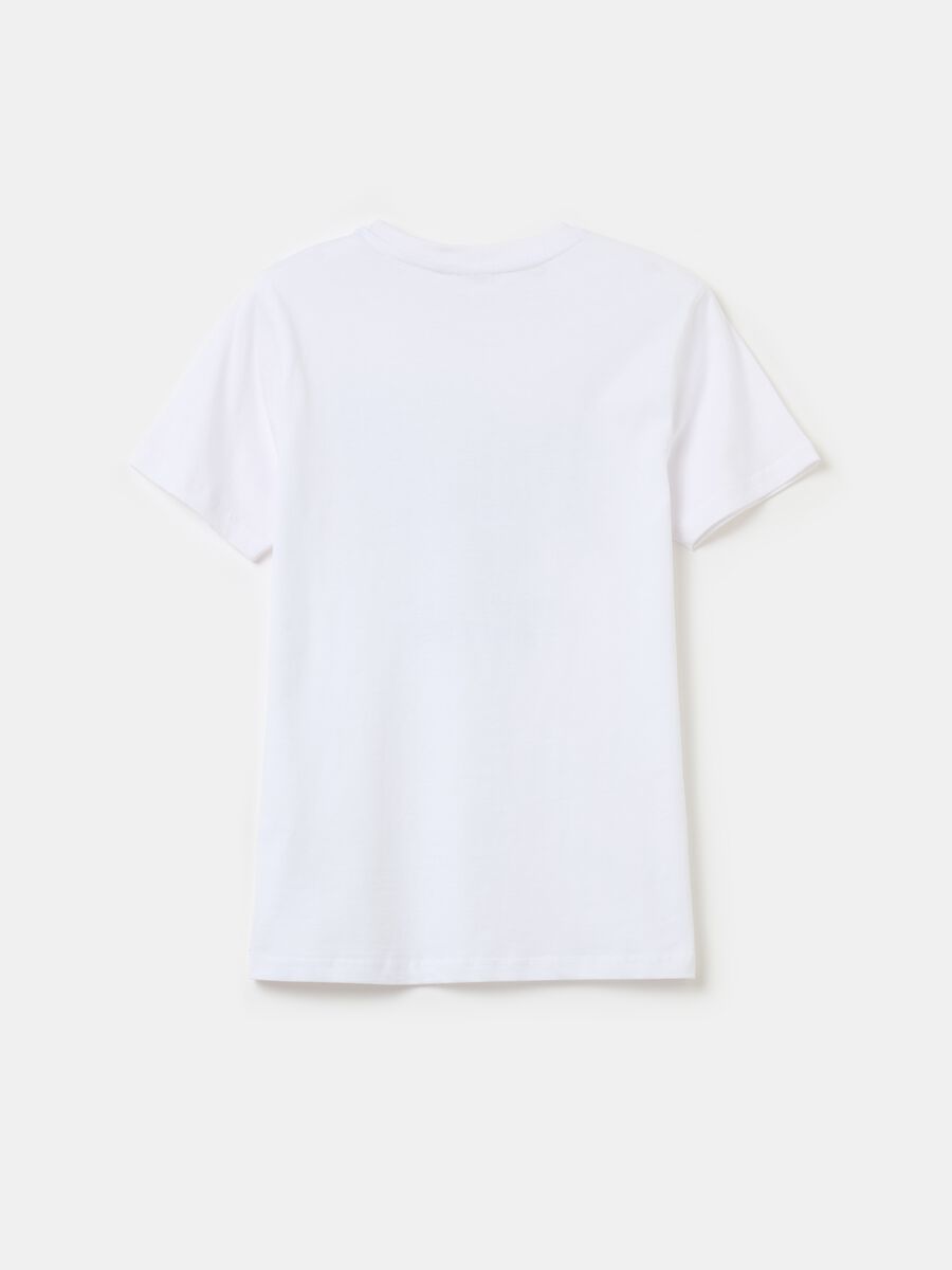 Camiseta de algodón 100% con logo estampado_1