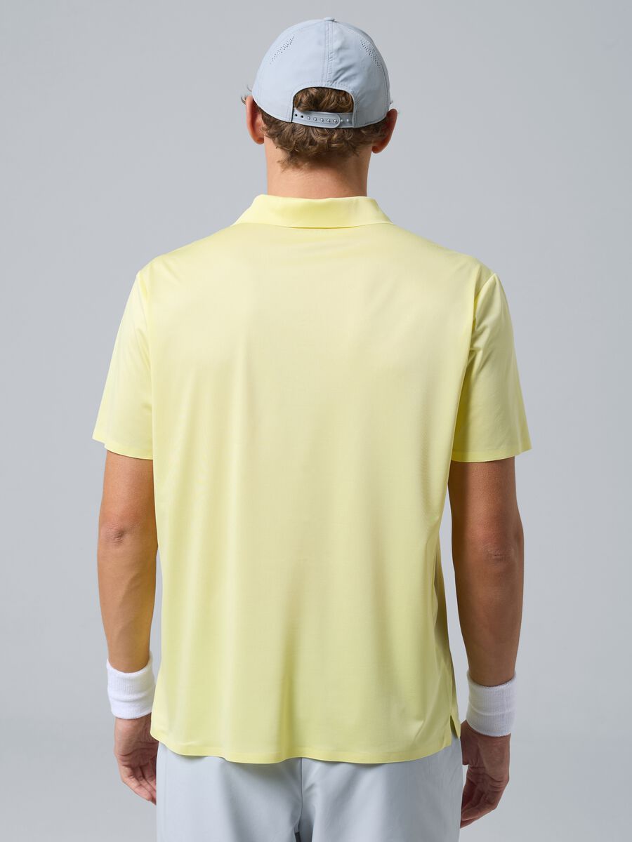 Gelbes ALTAVIA COURT Sport-Poloshirt aus Stretchmaterial_3