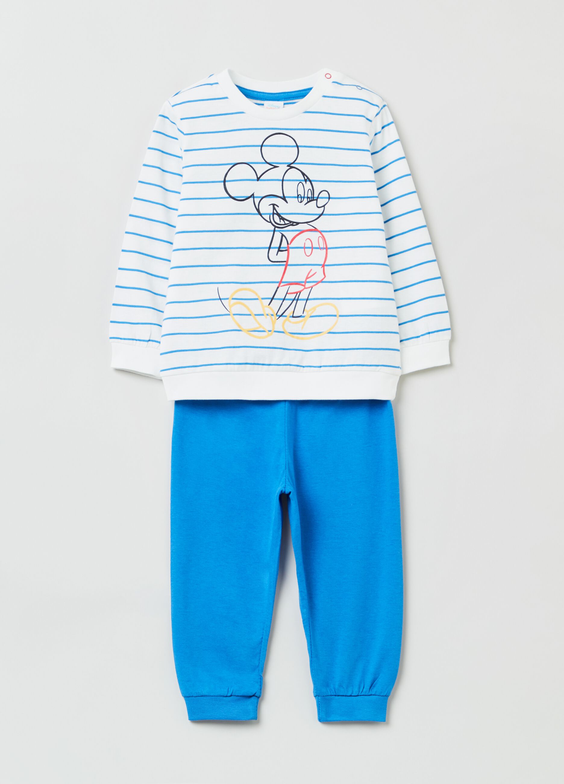 Pijama de algodón con estampado Mickey