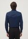 Blue slim-fit shirt with button-down collar, easy iron_2