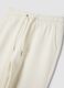 White flare trousers in pure organic cotton_2
