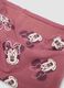 Pink Minnie print stretchy organic cotton scarf for girls_1