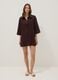 Brown pure linen beach cover-up_2