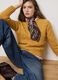 Yellow regular fit sweater with round neckline_0
