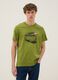 Gr&uuml;nes T-Shirt aus reiner Baumwolle mit Paul-Frank-Print, Regular Fit_0