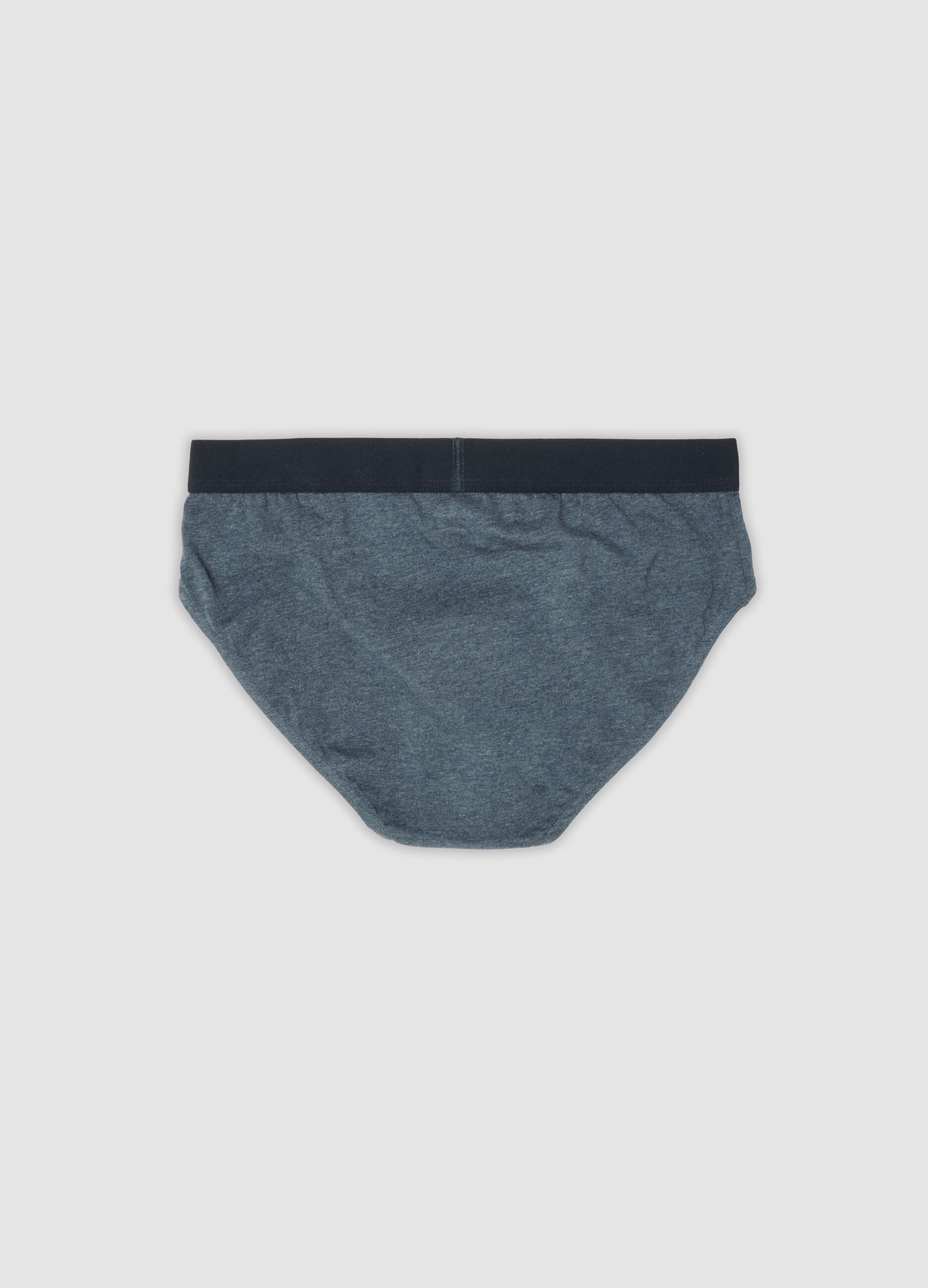 Pack of five multicolour organic stretch-cotton briefs